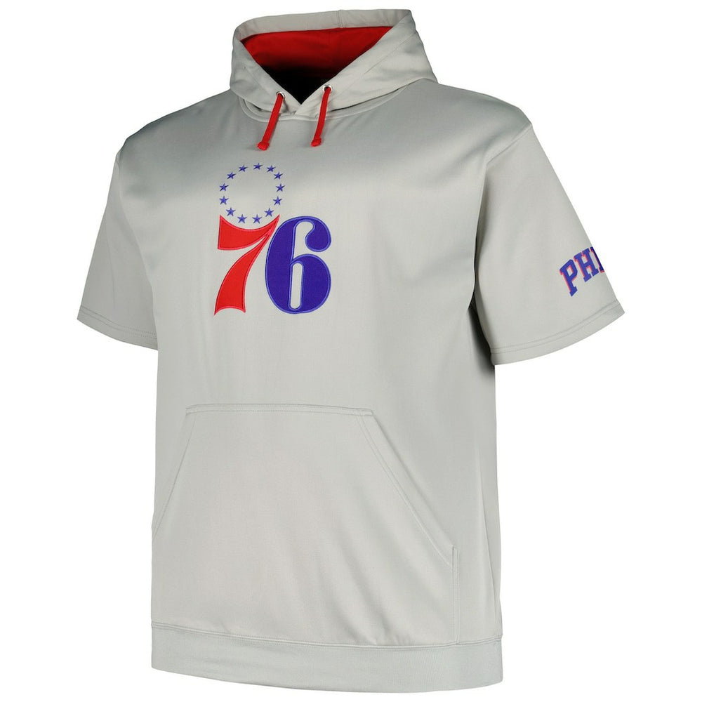 Silver Philadelphia 76ers Big & Tall Logo Pullover Hoodie | NBA