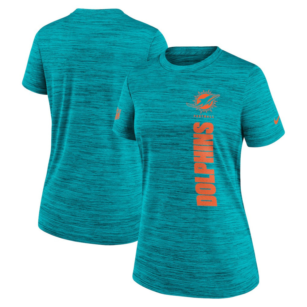 Miami Dolphins Women's Sideline Velocity Dri-FIT T-Shirt | NFL Online