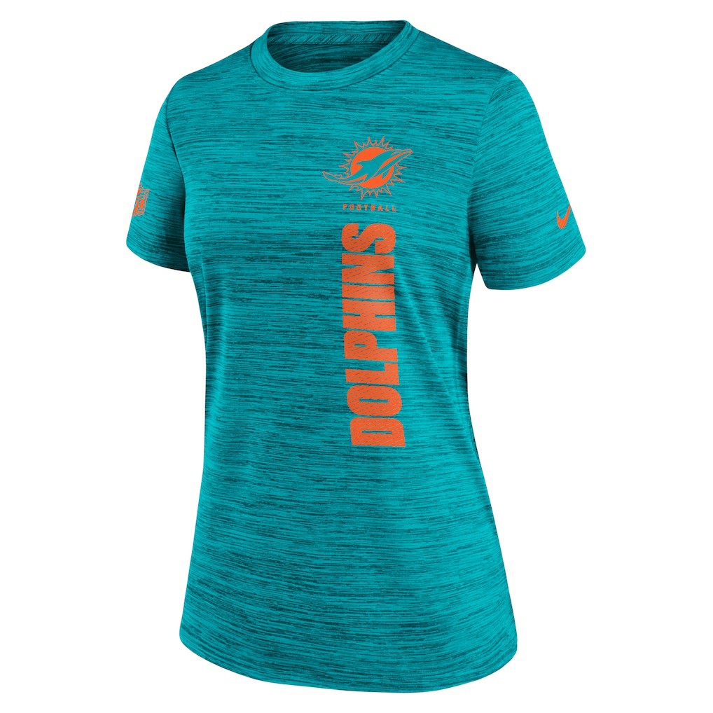 Miami Dolphins Women's Sideline Velocity Dri-FIT T-Shirt | NFL Online