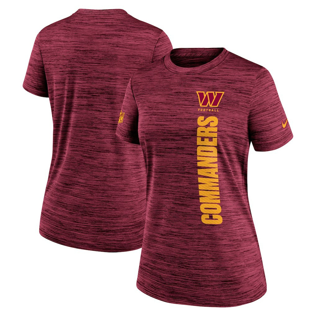 Washington Commanders Women's Sideline Velocity Dri-FIT T-Shirt | NFL Outlet