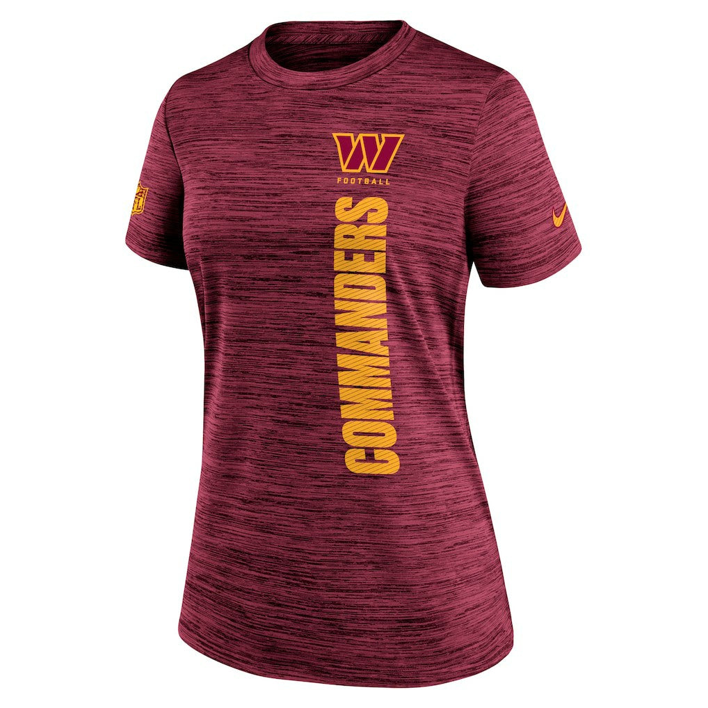 Washington Commanders Women's Sideline Velocity Dri-FIT T-Shirt | NFL Outlet