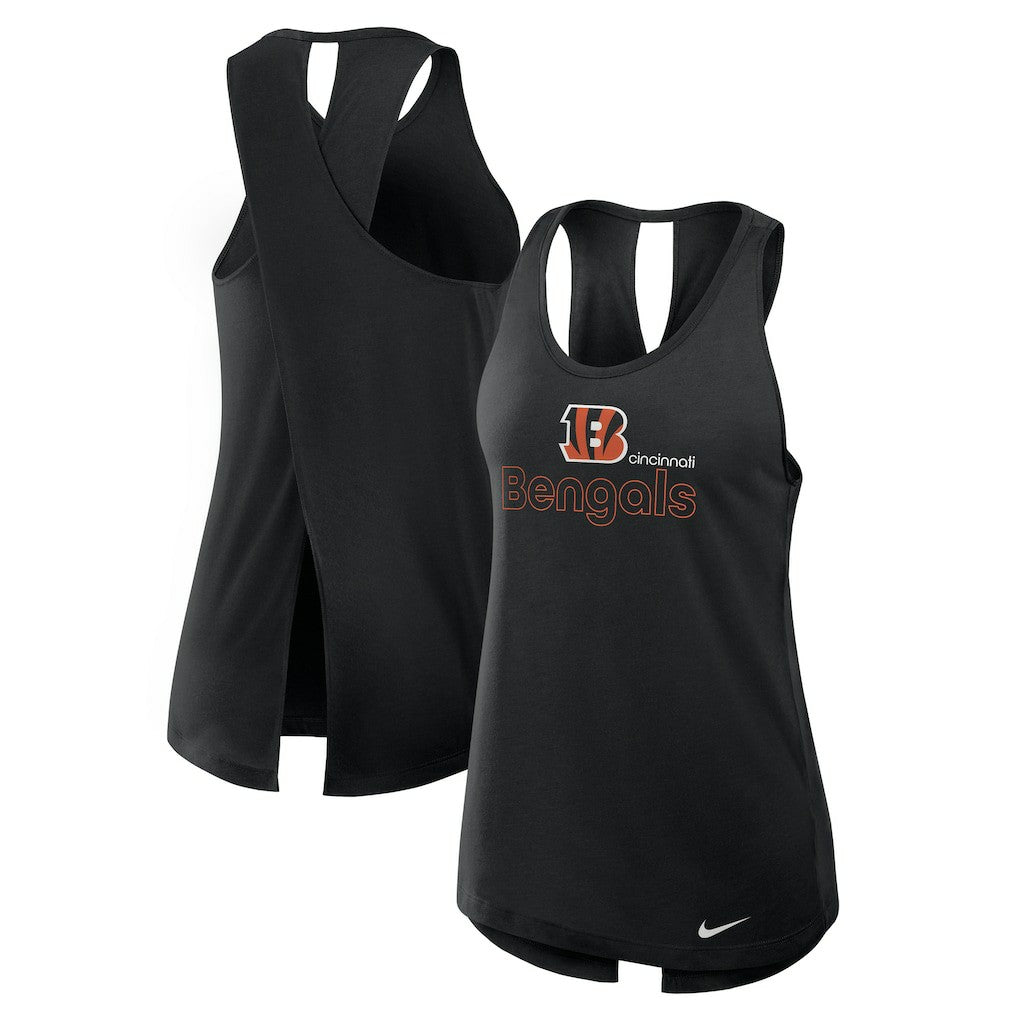 Cincinnati Bengals Women's Open-Back Crisscross Dri-FIT Tank Top | NFL Hot