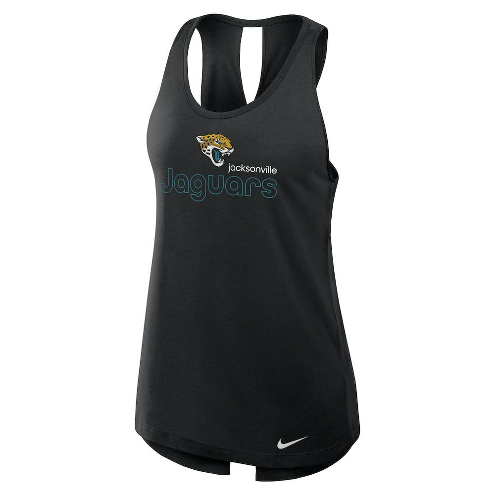 Jacksonville Jaguars Women's Open-Back Crisscross Dri-FIT Tank Top | NFL New