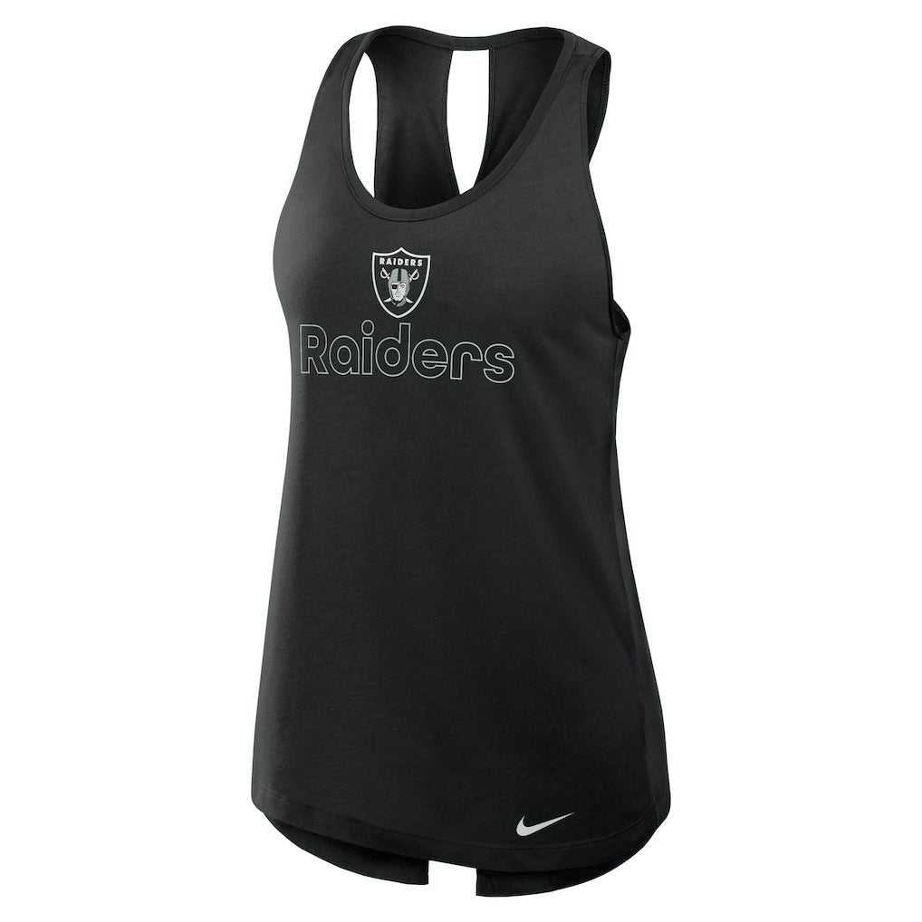 Las Vegas Raiders Women's Open-Back Crisscross Dri-FIT Tank Top | NFL Online