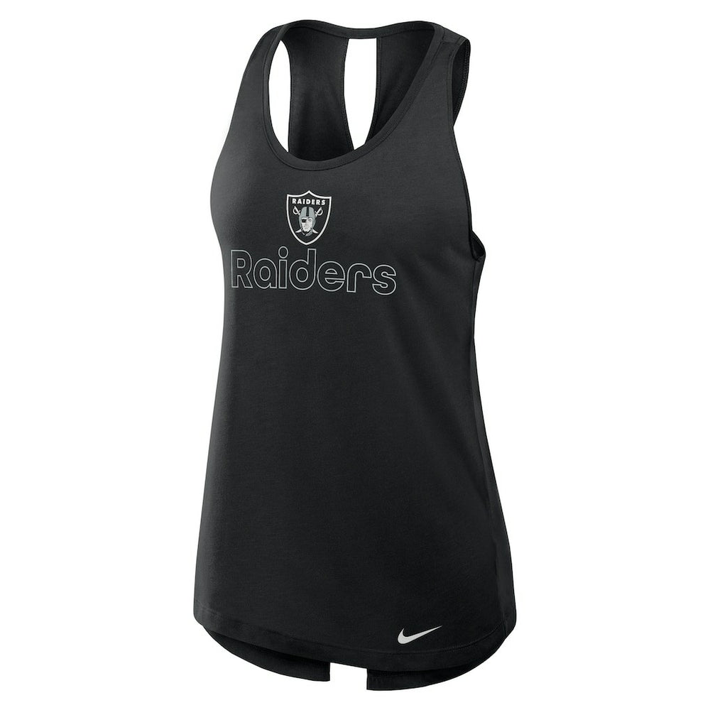 Las Vegas Raiders Women's Open-Back Crisscross Dri-FIT Tank Top | NFL Online