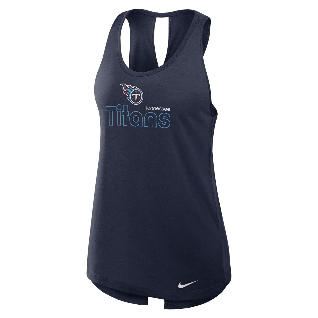 Tennessee Titans Women's Open-Back Crisscross Dri-FIT Tank Top | NFL Outlet