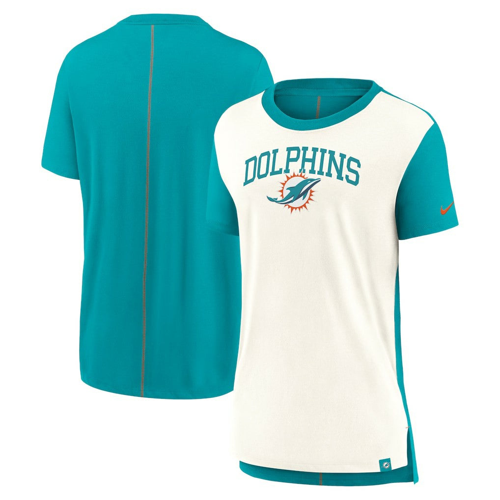 Miami Dolphins Women's Wordmark Tri-Blend T-Shirt | NFL New