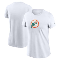Miami Dolphins Women's Throwback Primary Logo T-Shirt | NFL Hot