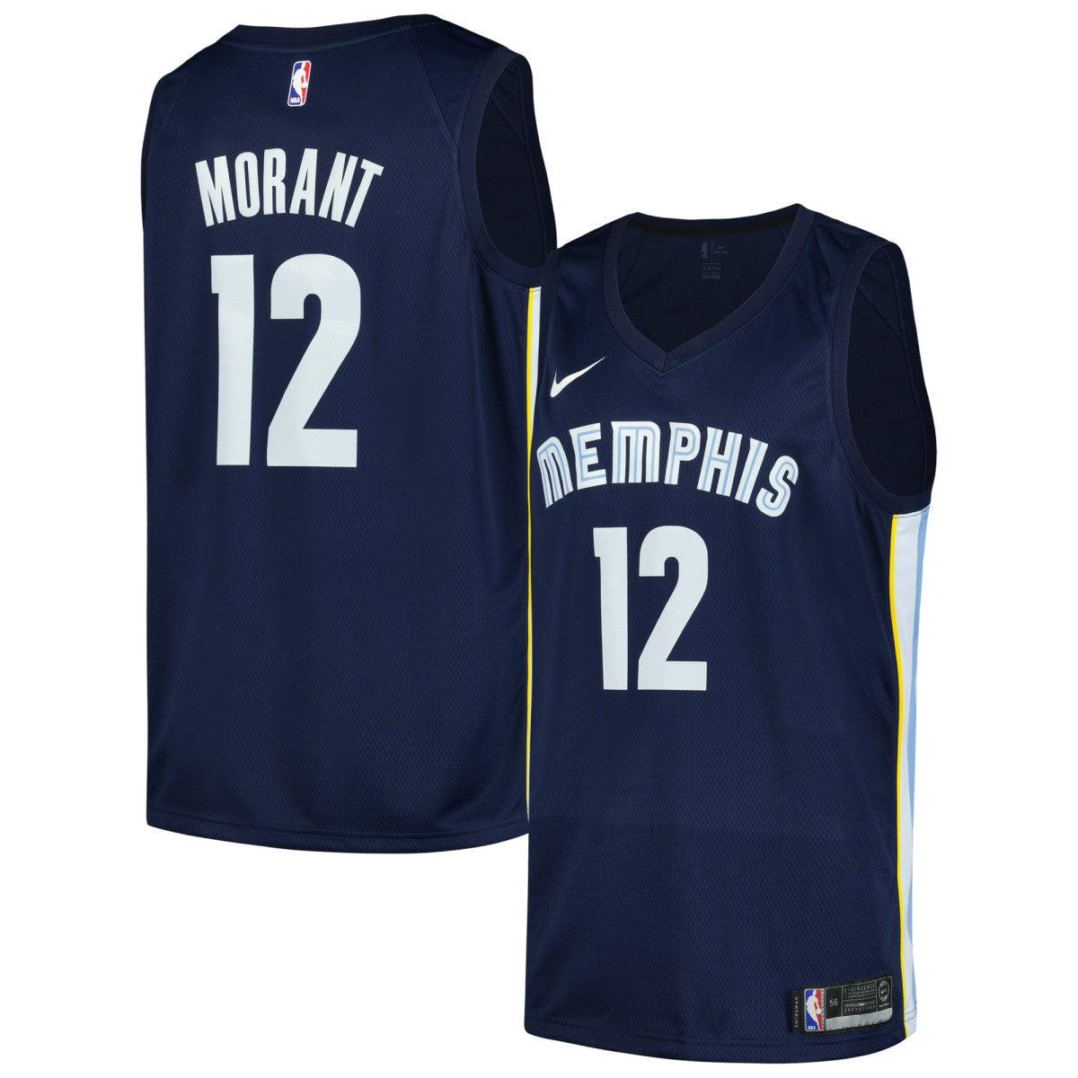 Navy Ja Morant Memphis Grizzlies Swingman Player Jersey | NBA