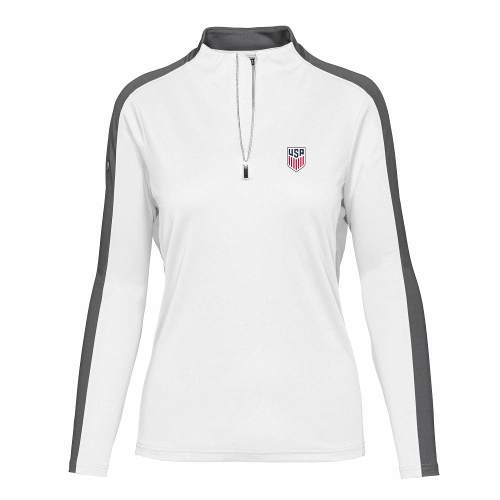 USMNT Levelwear Women's Quarter-Zip Pullover Top