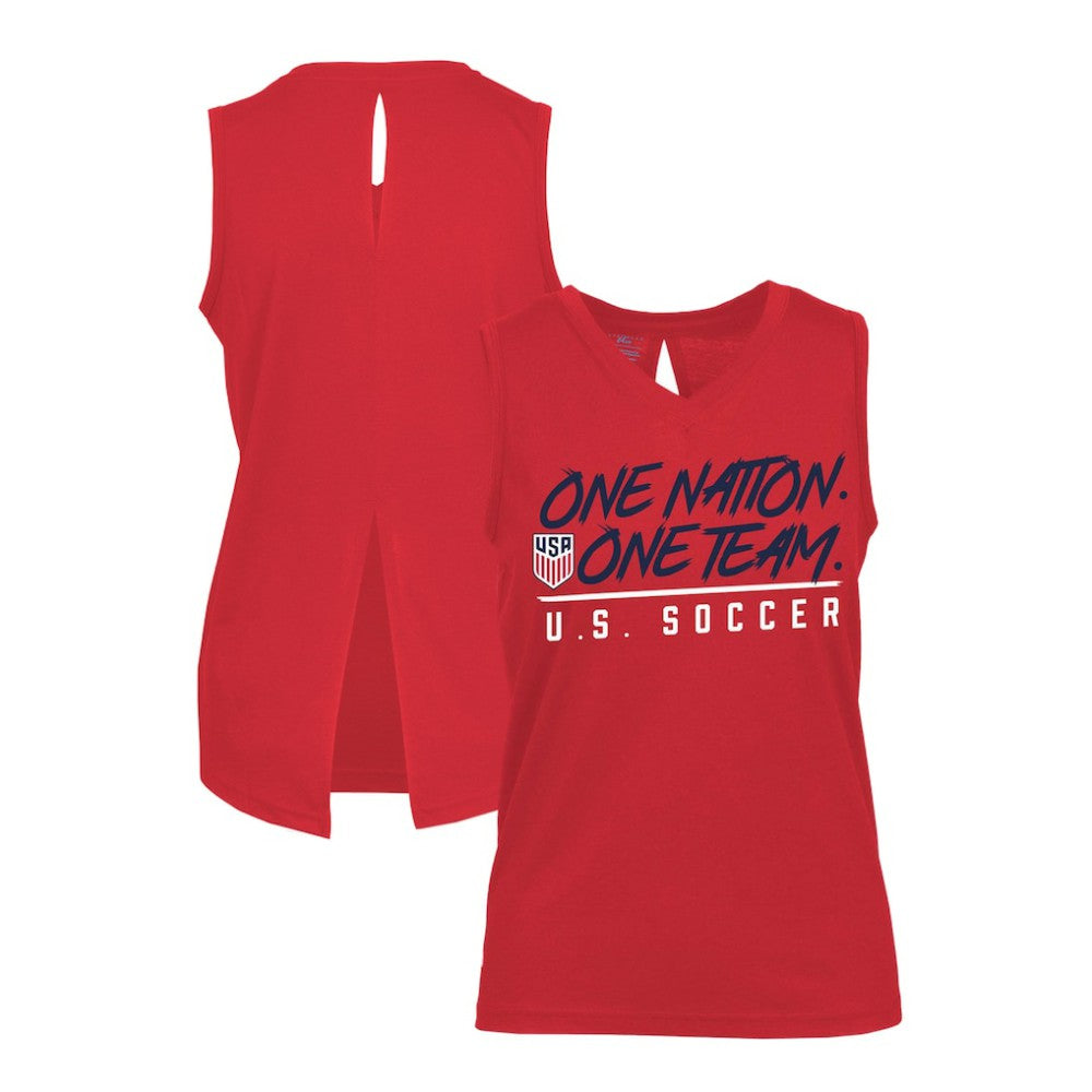 USMNT Levelwear Women's Paisley Chase V-Neck Tank Top
