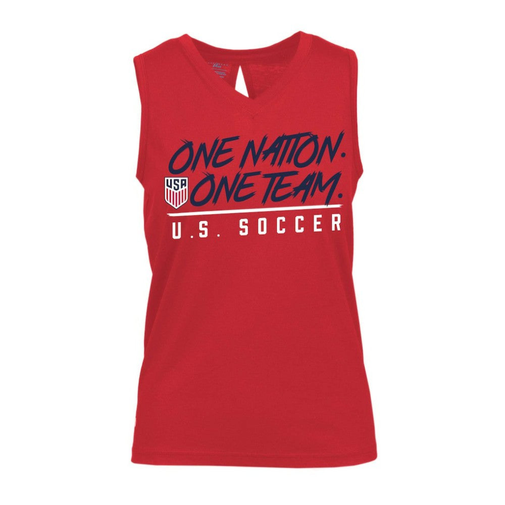 USMNT Levelwear Women's Paisley Chase V-Neck Tank Top