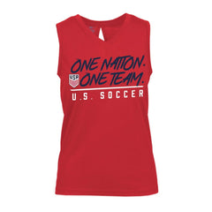 USMNT Levelwear Women's Paisley Chase V-Neck Tank Top
