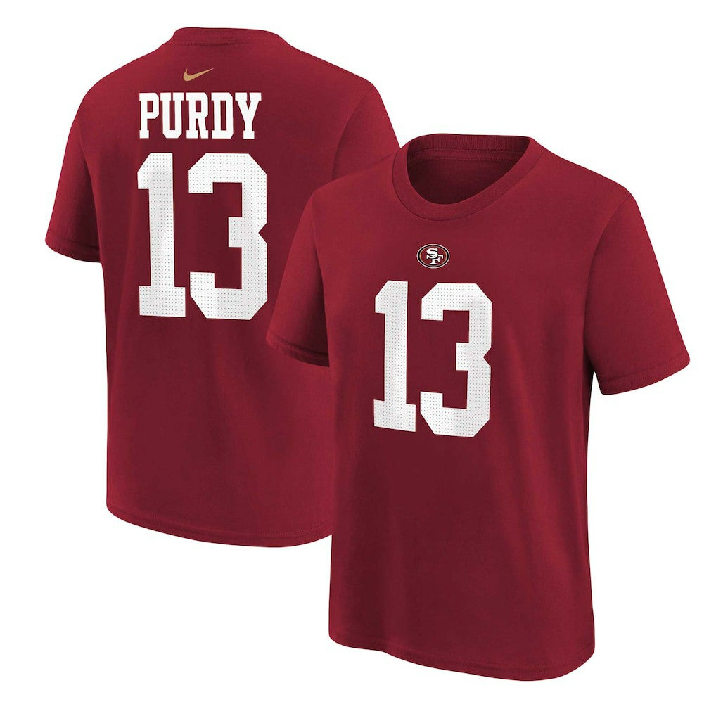 San Francisco 49ers Brock Purdy  Preschool Player Name & Number T-Shirt | NFL Hot