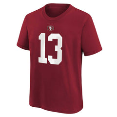 San Francisco 49ers Brock Purdy  Preschool Player Name & Number T-Shirt | NFL Hot