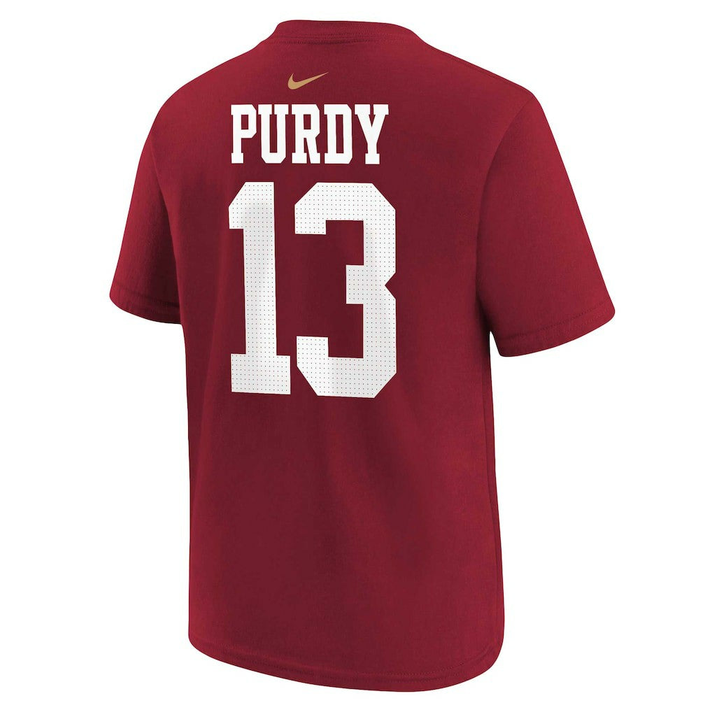 San Francisco 49ers Brock Purdy  Preschool Player Name & Number T-Shirt | NFL Hot