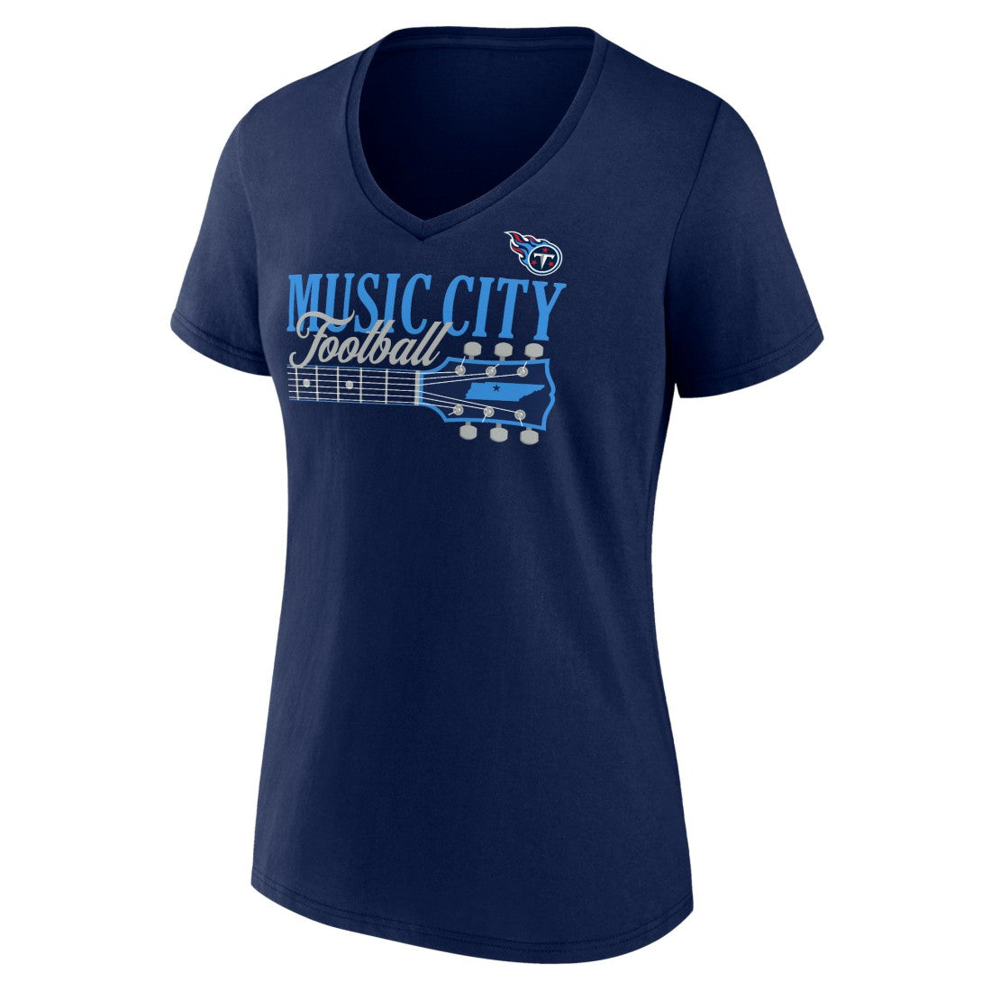 Tennessee Titans Women's Hometown Defensive Stand V-Neck T-Shirt | NFL Discount