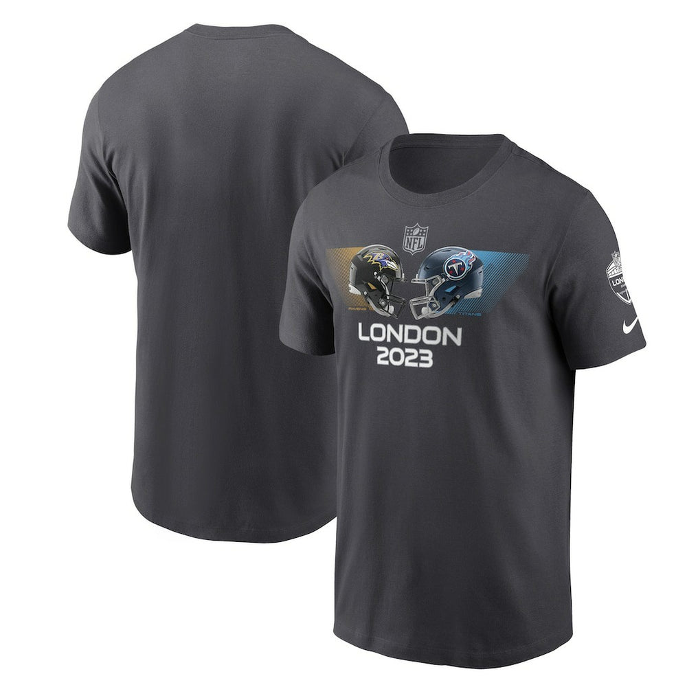 Baltimore Ravens vs. Tennessee Titans 2023 London Game Essential T-Shirt | NFL US