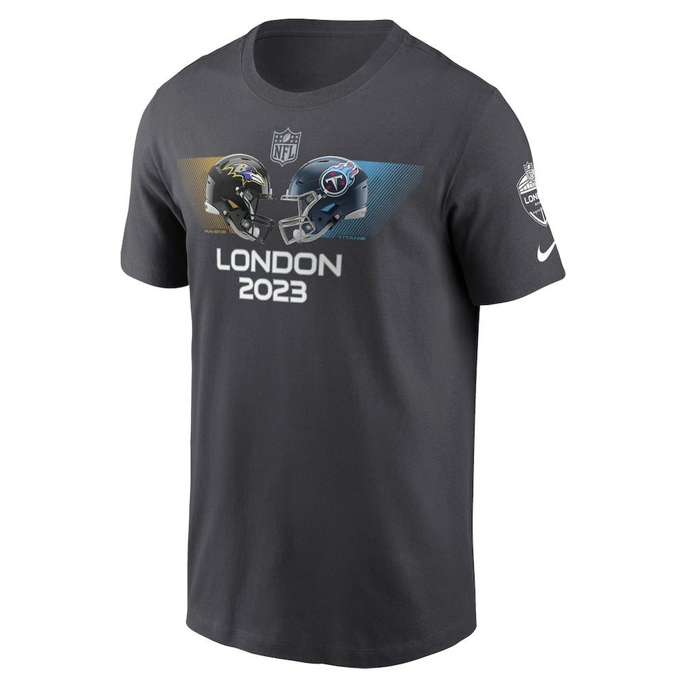 Baltimore Ravens vs. Tennessee Titans 2023 London Game Essential T-Shirt | NFL US