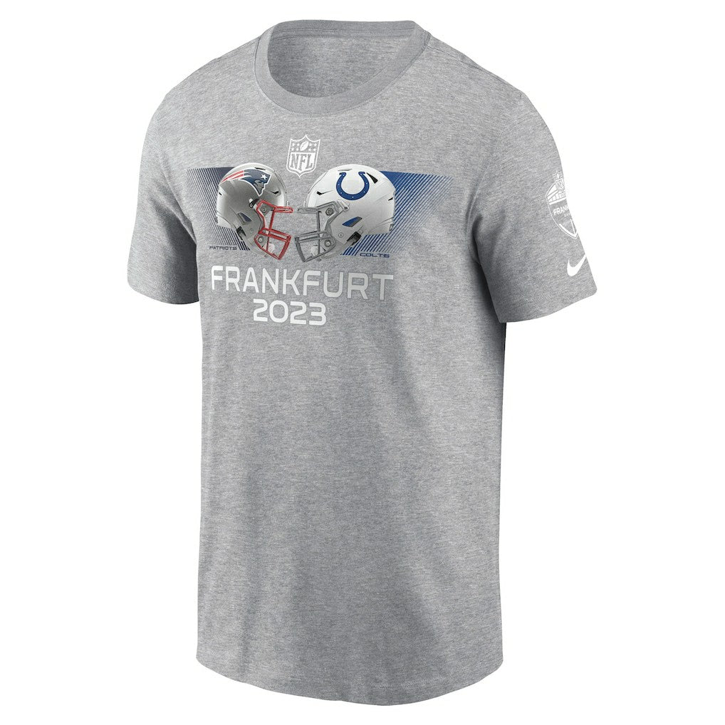 Indianapolis Colts New England Patriots vs.  2023 Frankfurt Game Essential T-Shirt | NFL US
