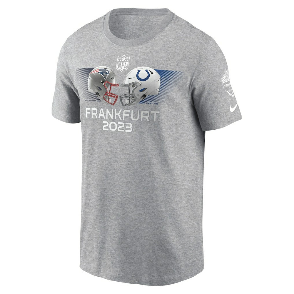 Indianapolis Colts New England Patriots vs.  2023 Frankfurt Game Essential T-Shirt | NFL US