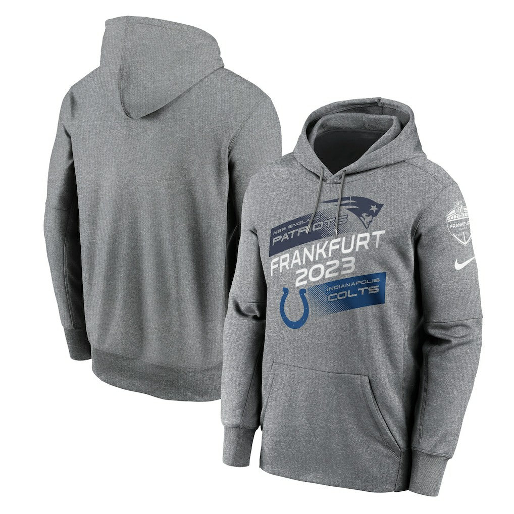 Indianapolis Colts New England Patriots vs.  2023 Frankfurt Game Pullover Hoodie | NFL US