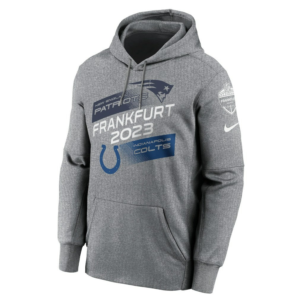 Indianapolis Colts New England Patriots vs.  2023 Frankfurt Game Pullover Hoodie | NFL US