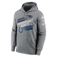 Indianapolis Colts New England Patriots vs.  2023 Frankfurt Game Pullover Hoodie | NFL US