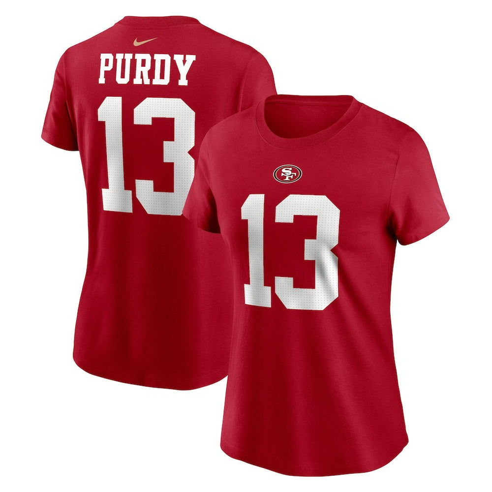 San Francisco 49ers Brock Purdy  Women's Player Name & Number T-Shirt | NFL Near me