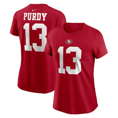San Francisco 49ers Brock Purdy  Women's Player Name & Number T-Shirt | NFL Near me