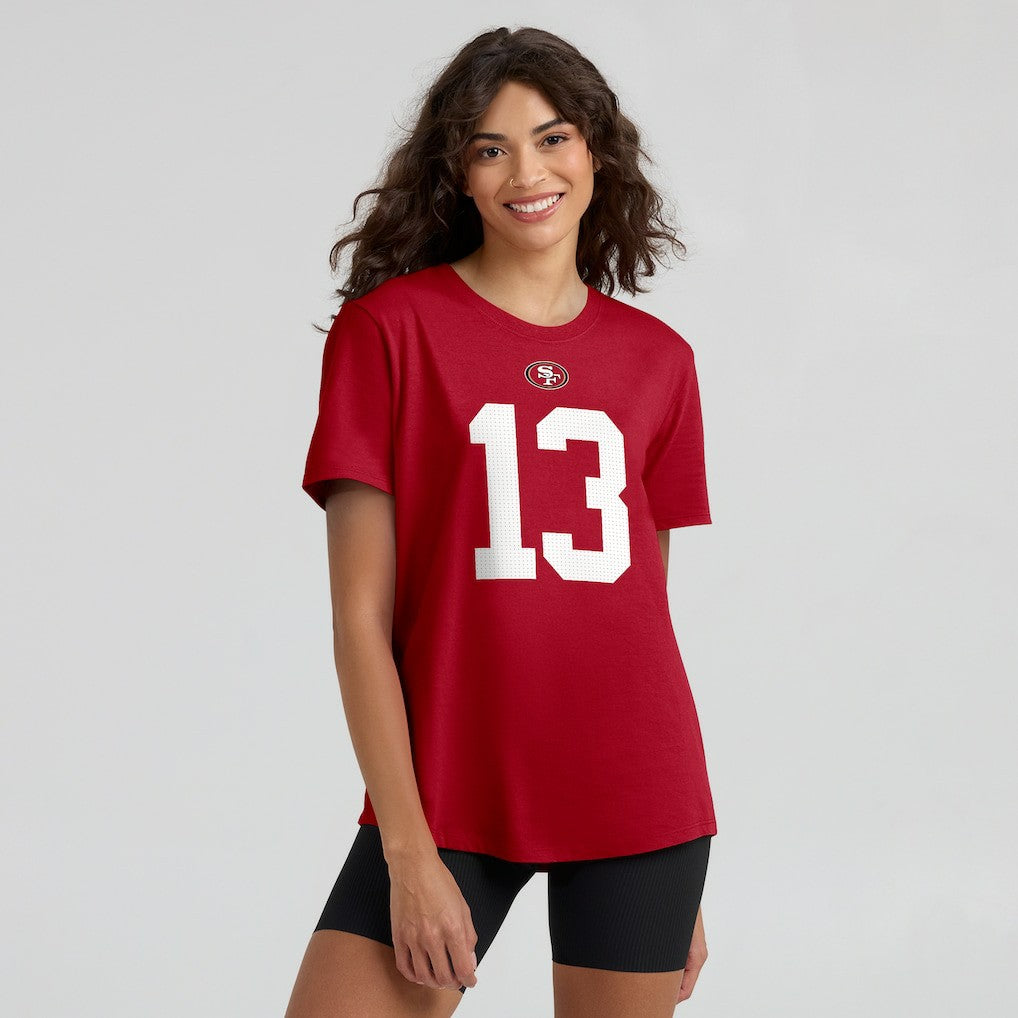 San Francisco 49ers Brock Purdy  Women's Player Name & Number T-Shirt | NFL Near me