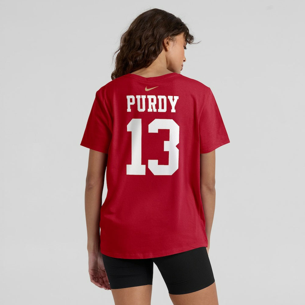San Francisco 49ers Brock Purdy  Women's Player Name & Number T-Shirt | NFL Near me