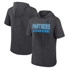 Carolina Panthers Push Short Sleeve Pullover Hoodie | NFL Near me