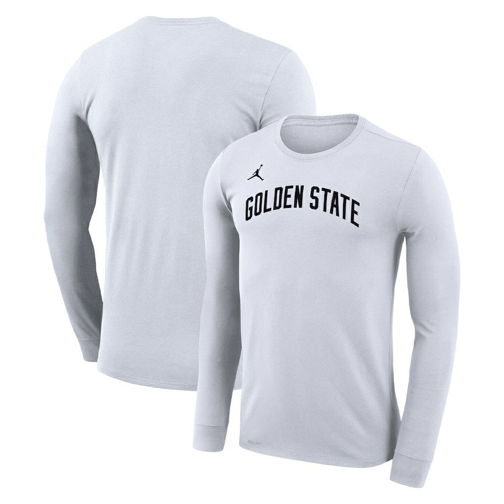 White Golden State Warriors Jordan Brand Unisex Statement Edition Legend Performance Long Sleeve T-Shirt sale | NBA