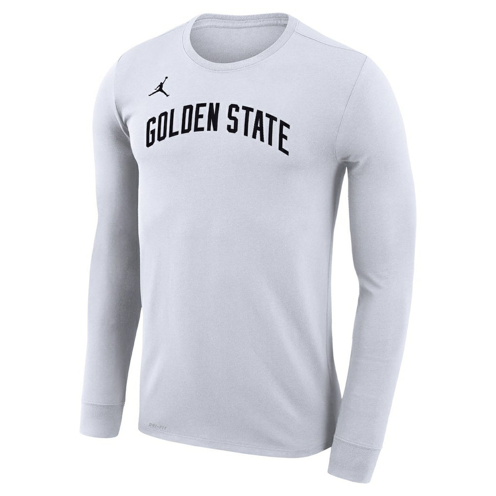 White Golden State Warriors Jordan Brand Unisex Statement Edition Legend Performance Long Sleeve T-Shirt sale | NBA