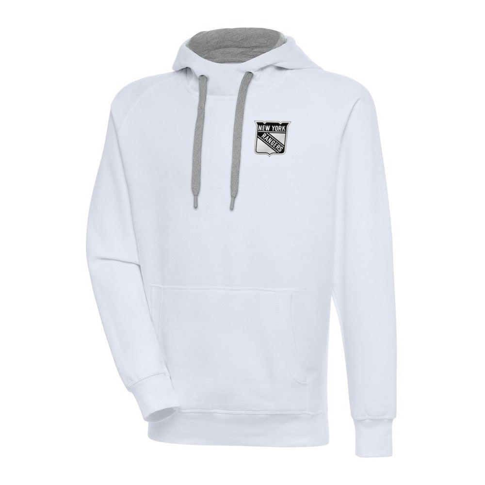 New York Rangers Antigua Metallic Logo Victory Pullover Hoodie -  NHL Hoodies