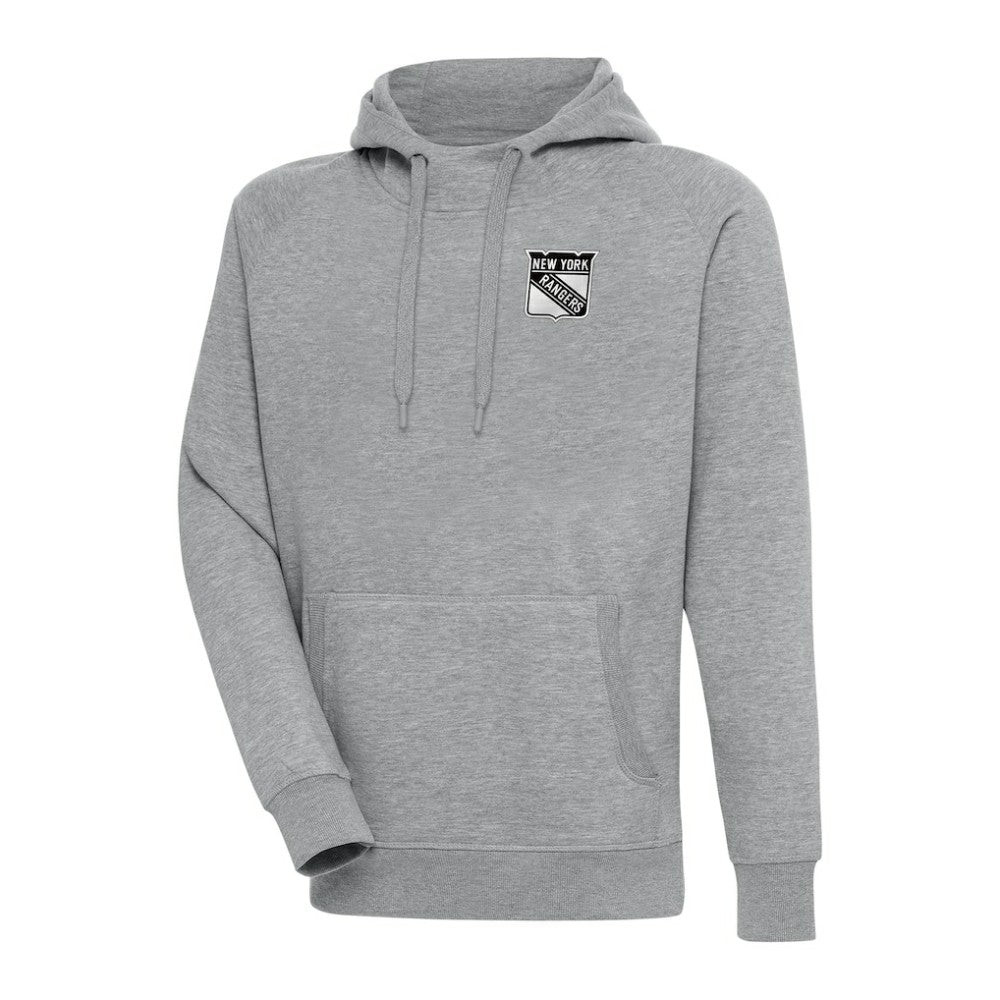 New York Rangers Antigua Metallic Logo Victory Pullover Hoodie -  NHL Hoodies