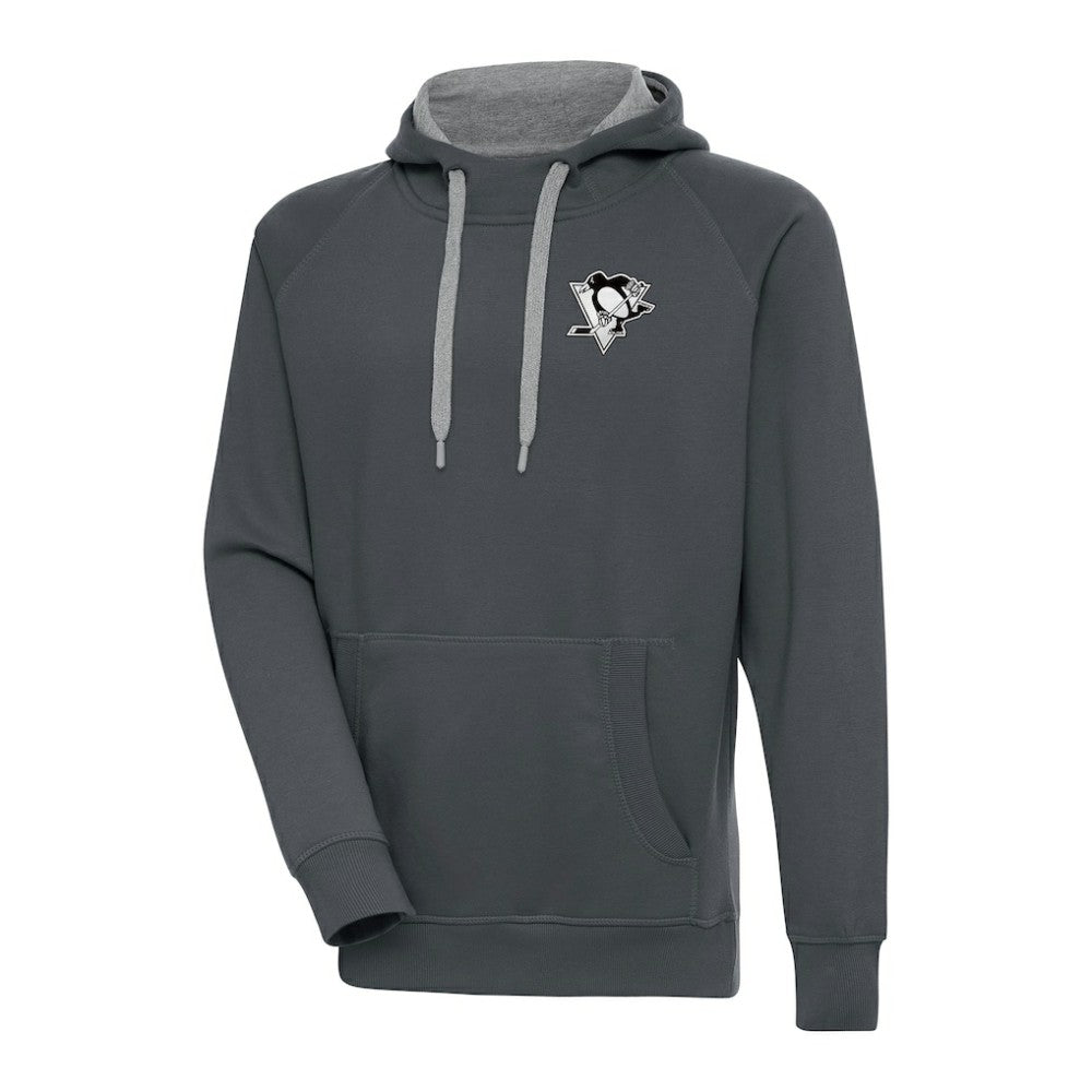 Pittsburgh Penguins Antigua Metallic Logo Victory Pullover Hoodie -  NHL Hoodies