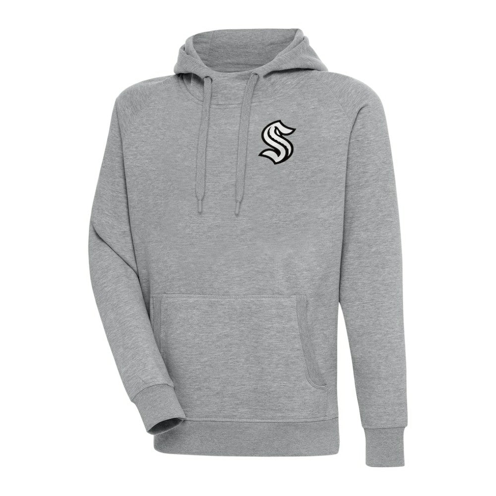 Seattle Kraken Antigua Metallic Logo Victory Pullover Hoodie -  NHL Hoodies