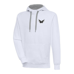 Washington Capitals Antigua Metallic Logo Victory Pullover Hoodie -  NHL Hoodies