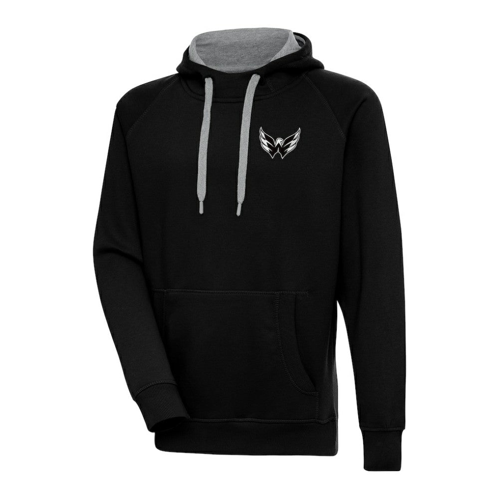 Washington Capitals Antigua Metallic Logo Victory Pullover Hoodie -  NHL Hoodies
