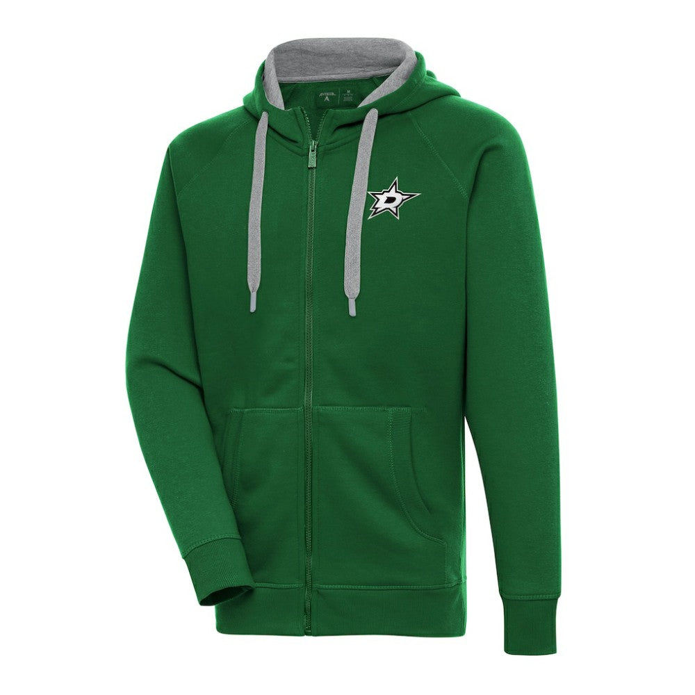 Dallas Stars Antigua Metallic Logo Victory Full-Zip Hoodie -  NHL Hoodies