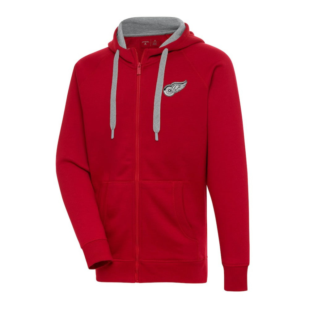 Detroit Red Wings Antigua Metallic Logo Victory Full-Zip Hoodie -  NHL Hoodies
