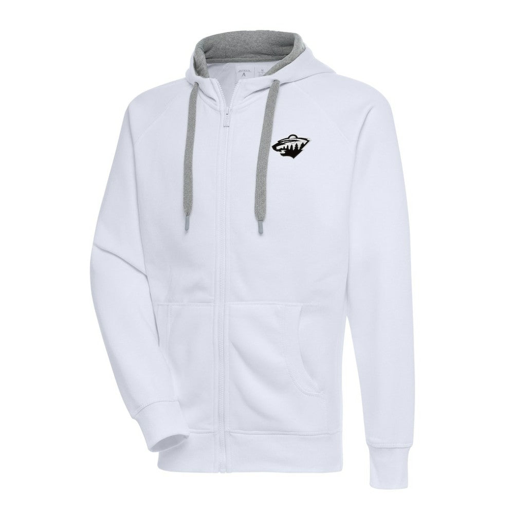 Minnesota Wild Antigua Metallic Logo Victory Full-Zip Hoodie -  NHL Hoodies