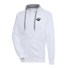 Minnesota Wild Antigua Metallic Logo Victory Full-Zip Hoodie -  NHL Hoodies