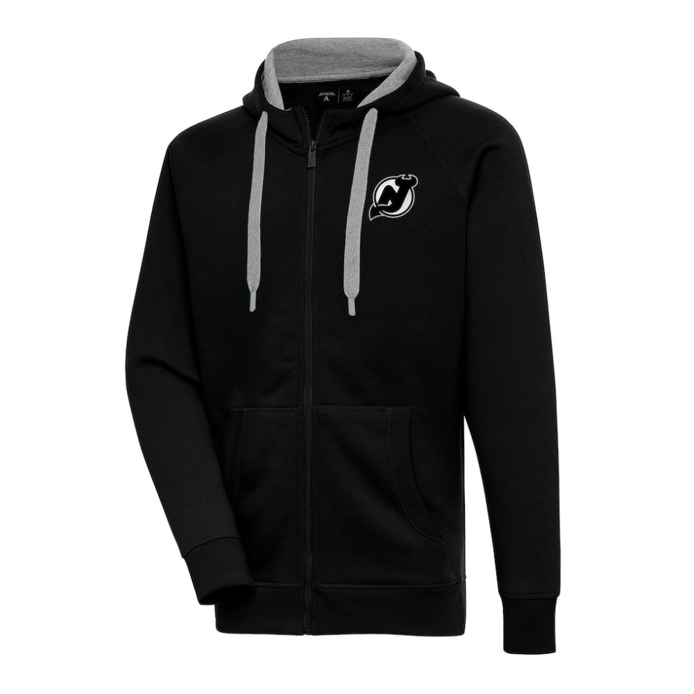 New Jersey Devils Antigua Metallic Logo Victory Full-Zip Hoodie -  NHL Jerseys