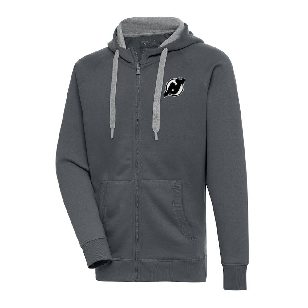 New Jersey Devils Antigua Metallic Logo Victory Full-Zip Hoodie -  NHL Jerseys