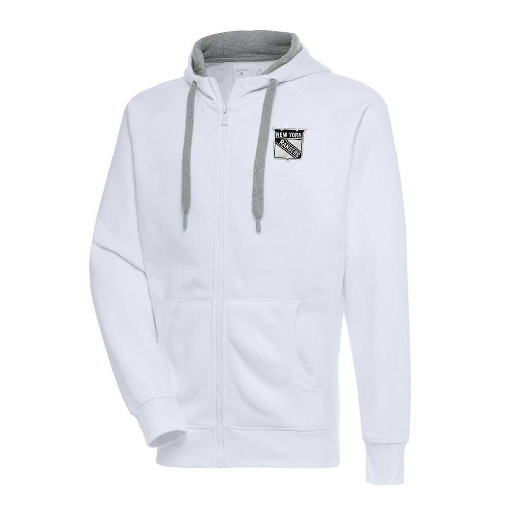 New York Rangers Antigua Metallic Logo Victory Full-Zip Hoodie -  NHL Hoodies