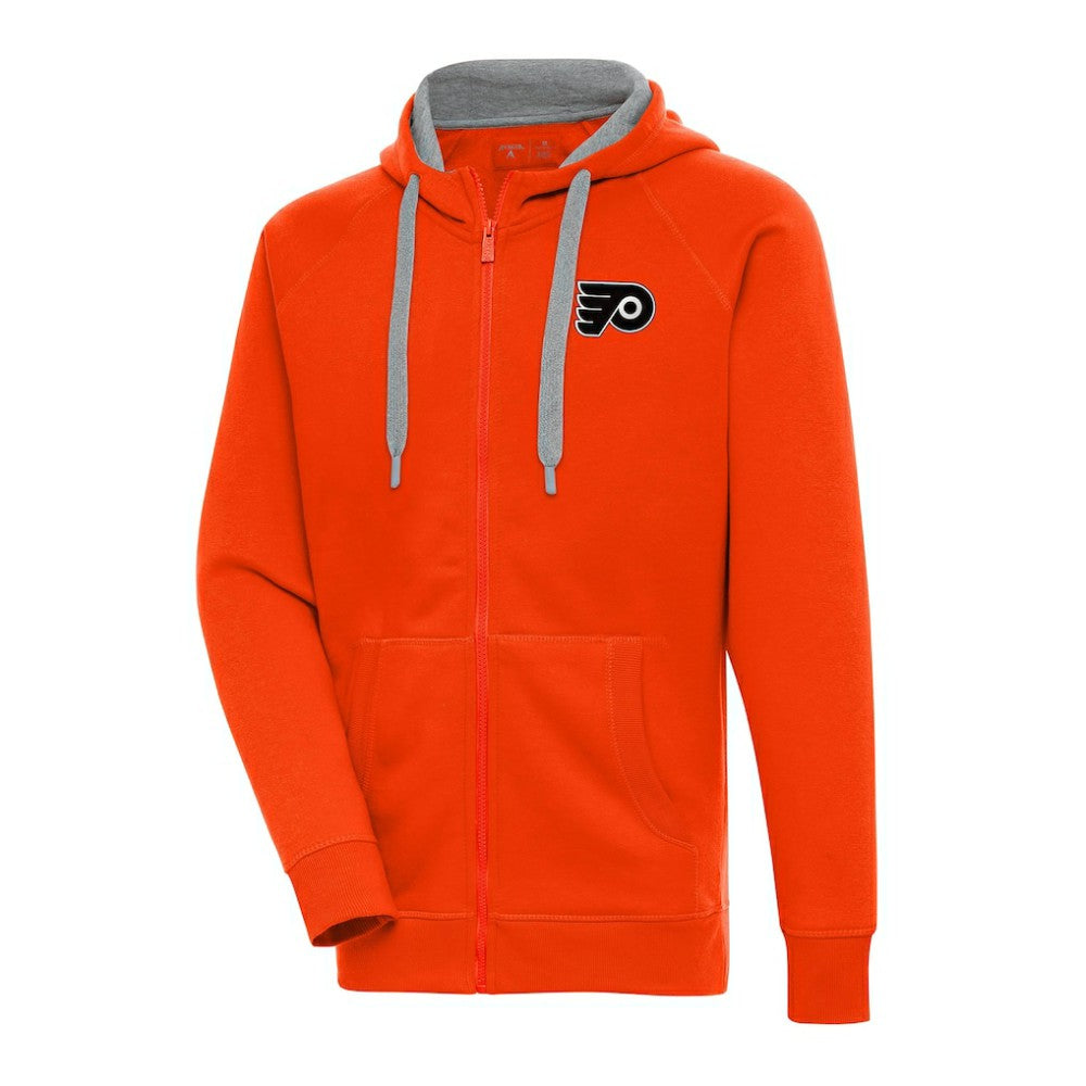 Philadelphia Flyers Antigua Metallic Logo Victory Full-Zip Hoodie -  NHL Hoodies