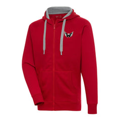 Washington Capitals Antigua Metallic Logo Victory Full-Zip Hoodie -  NHL Hoodies
